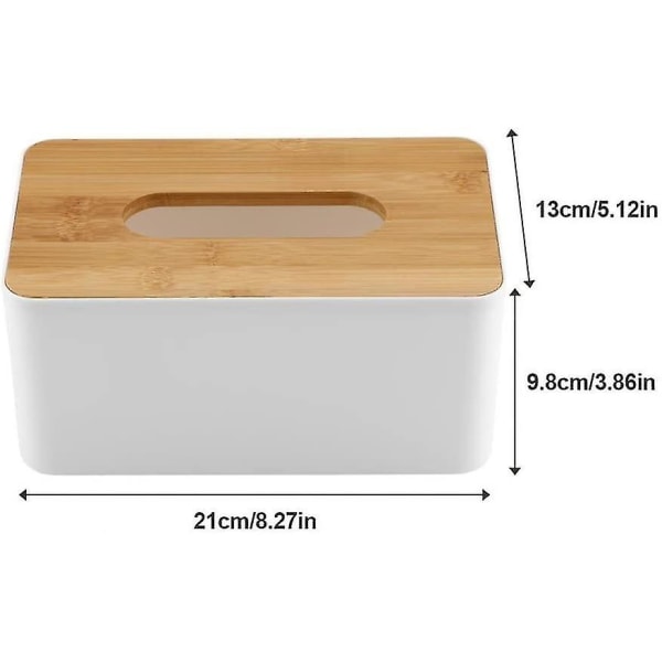 Bambusvävnadslåda Modern Design Pappershållare Badrum Bord