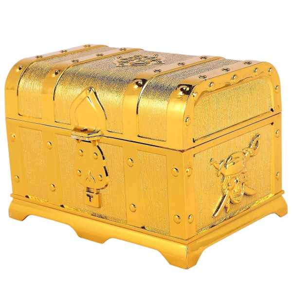 Pirate Treasure Chest Decorative Treasure Chest Keepsake Jewelry Box Plastic Toy