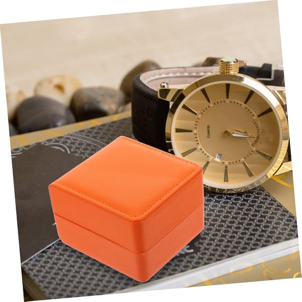 2st Armbandsur Förvaringslåda Pu Läder Organizer för Män och Kvinnor Displayfodral