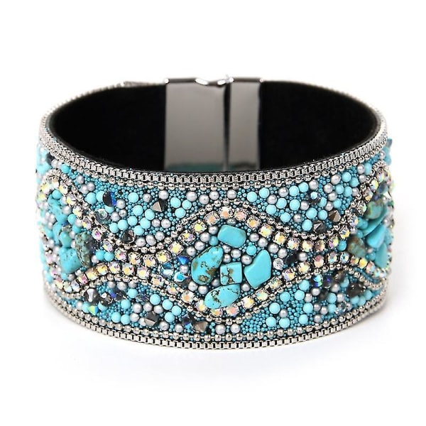 Bohemian Retro Damarmband Strass Handgjord pärla