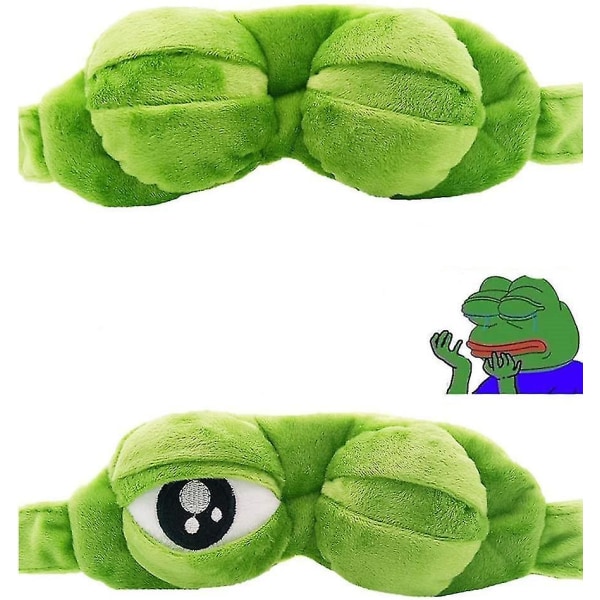 2 stk Sleep Blindfold Creative Cartoon Frog Eye Mask