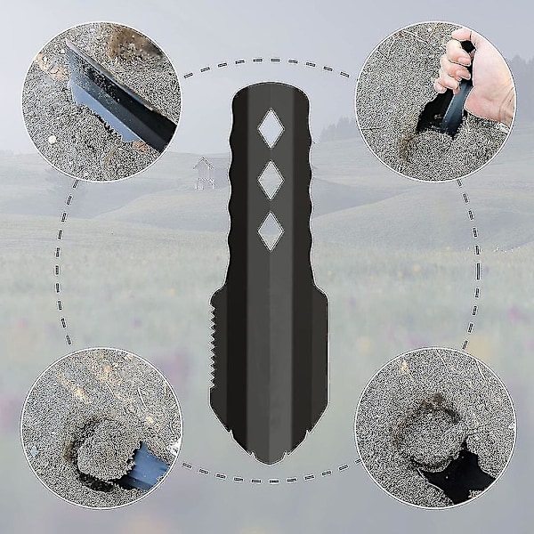 Ultralätt Campingspadde i Aluminiumlegering, Multifunktionell Trädgårdsspadde, Bärbar Utomhusverktyg