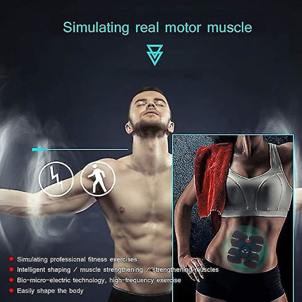 Muskel Stimulator EMS Elektrisk Abdominal Arm Træner