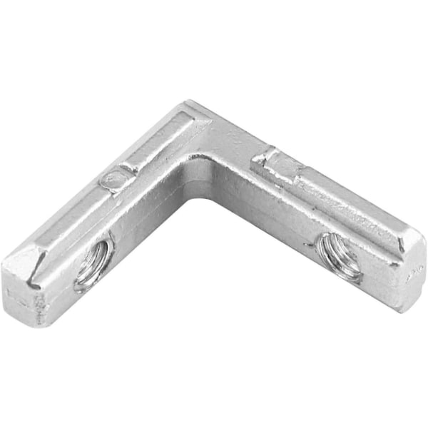 L-formad Aluminiumprofil, T-spår 10 st T-spår Inre hörnfästen Kopplingspresent