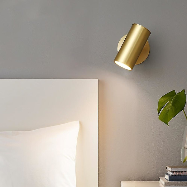 Moderne vegglamper for innendørs bruk, soverom, spisestue, kobber