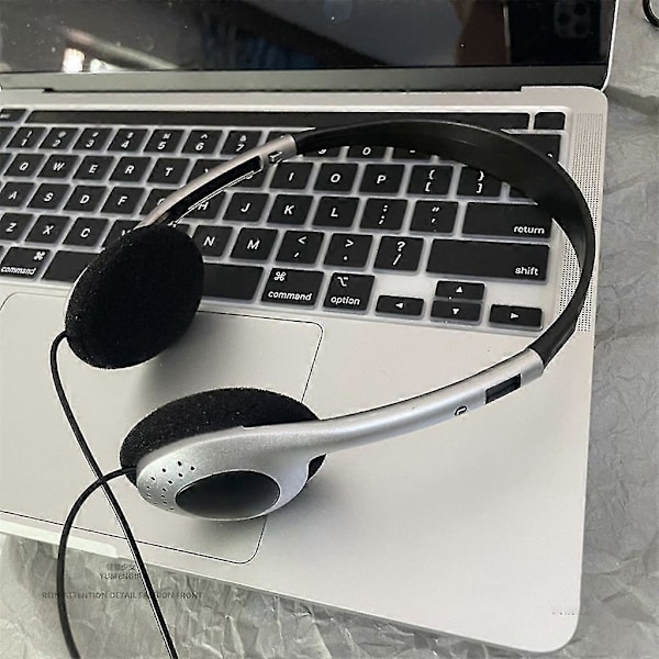 Hovetelefoner Y2k Personlighed Retro Headset Sort Mode Stil Headset Over Øre Silver