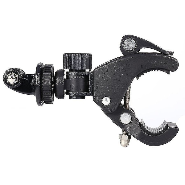 Musta polkupyörän moottoripyörän ohjaustanko -kiinnitintanko kameralle (1kpl, musta)