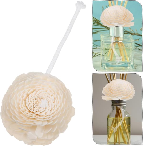 6 stk. eterisk olje blomsterdiffuser aromaterapi blomsteroppsats DIY delikat aroma for hjemmekontor