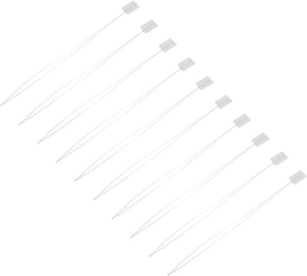 10 stk. 20 cm sentralt åpnede perlenåler for smykkelaging og broderi