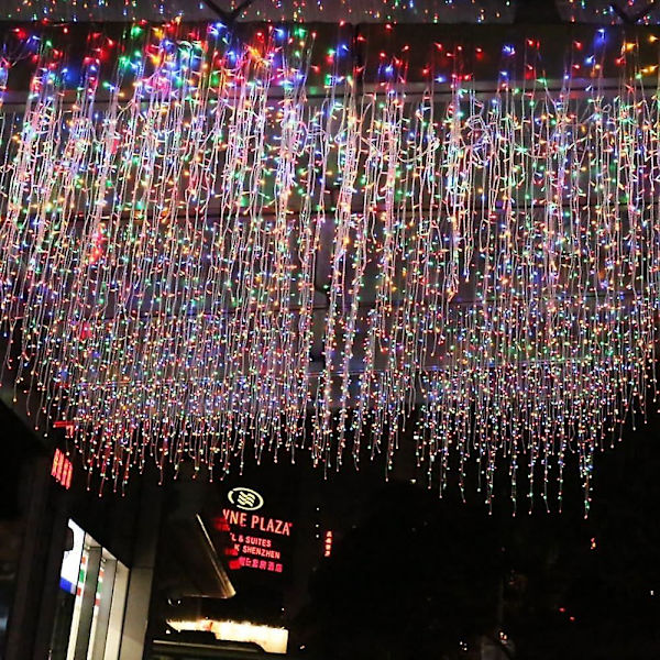 Isdrop Gardinlampor 4m LED-ljusslinga 0,6m 20 strängar