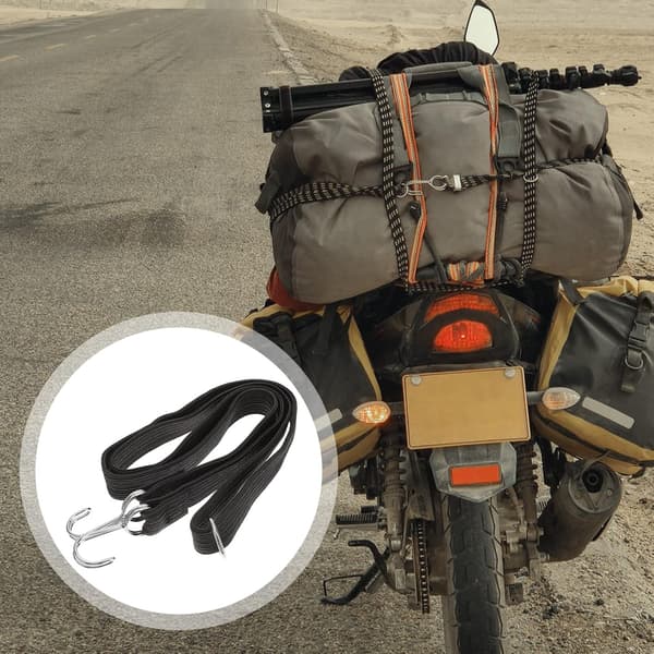 2st Motorcykel Lastremmar Cykel Bagage Elastisk Fäst Latex Bälte