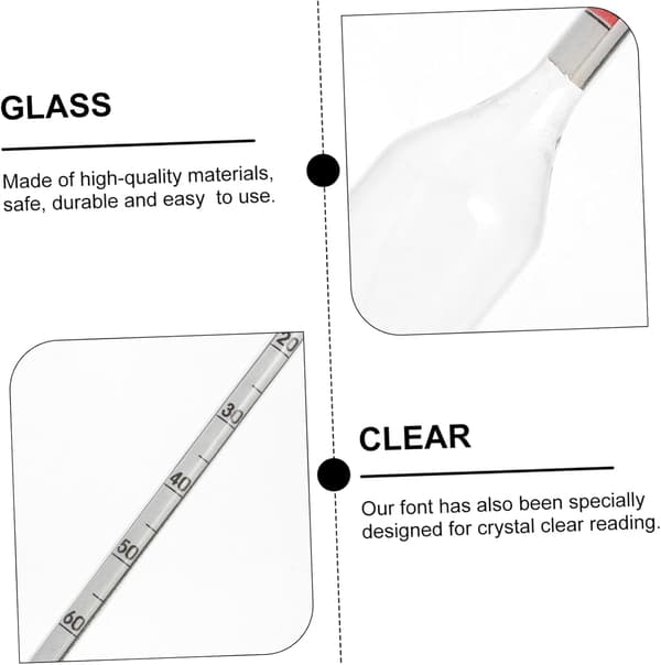 Hydrometer Sockerhaltsskala Original Mätverktyg för Bryggöl och Vin