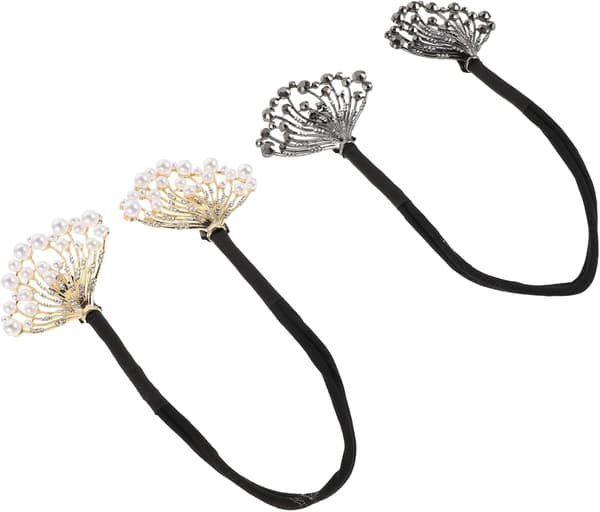 2 stk. Rhinestone Hårknold Maker Fransk Hårknold Maker Hårtilbehør til Kvinder Piger