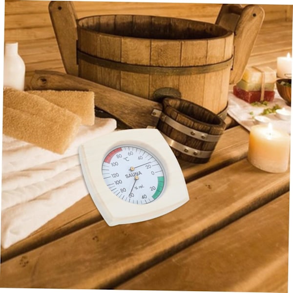 Bastu Temperatur- och Fuktighetsmätare Inomhus Termometer Hygrometer Bastutillbehör