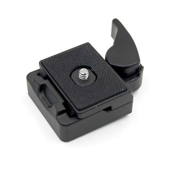 Hurtigutløserplate 1/4'' til 3/8'' skrueadapter kompatibel (1 stk, svart)