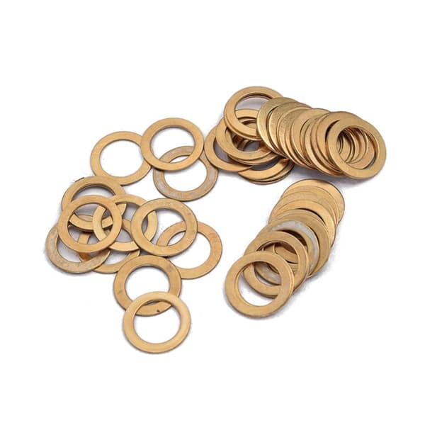 50 st platta brickor innerdiameter rostfritt stål gitarrbrickor för instrumentdelar Jack Socket Nuts Set