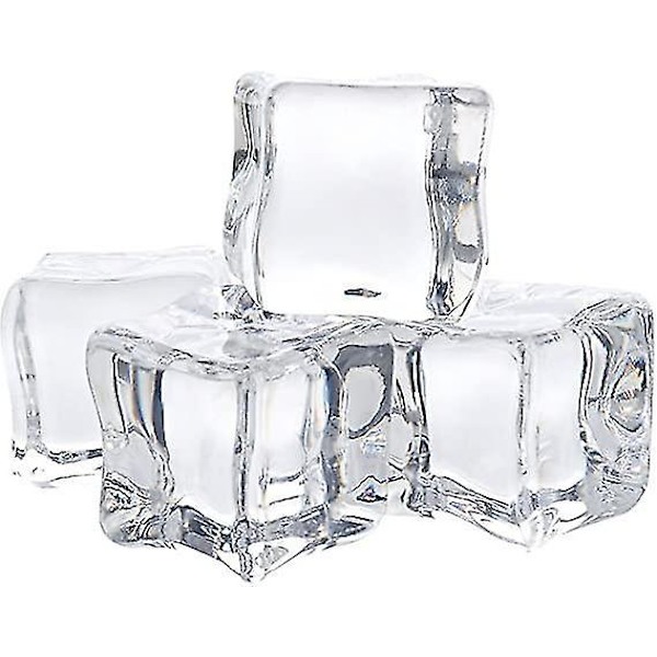 12 stk. 2 cm Akryl Klar Issten Kubber Vase Fyld Bord Dekoration