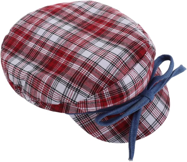 Minimalist Bow Beret Hat til kvinder Elegant flad top design Komfortabel pasform
