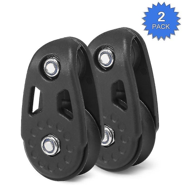 2 stk Kajak Glide Rail Anker Trolley Kit Trinserulle til Kajak Kano Båd