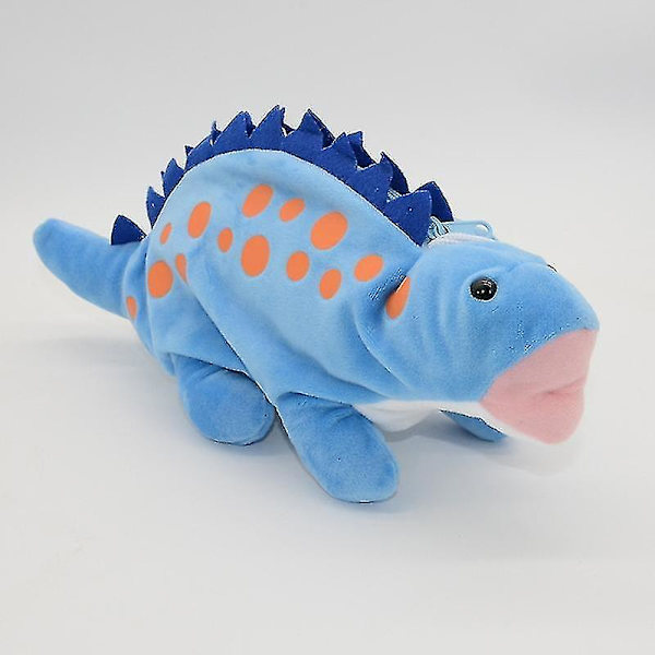 Dinosaur Pennafodral Plysch Stor Kapacitet Skolmaterial Djur Dinosaur Väska Blue