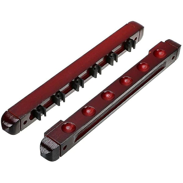 En Sæt Pool Cue Rack Vægmontering Stick Rack Træ Billiard Holder Stativ