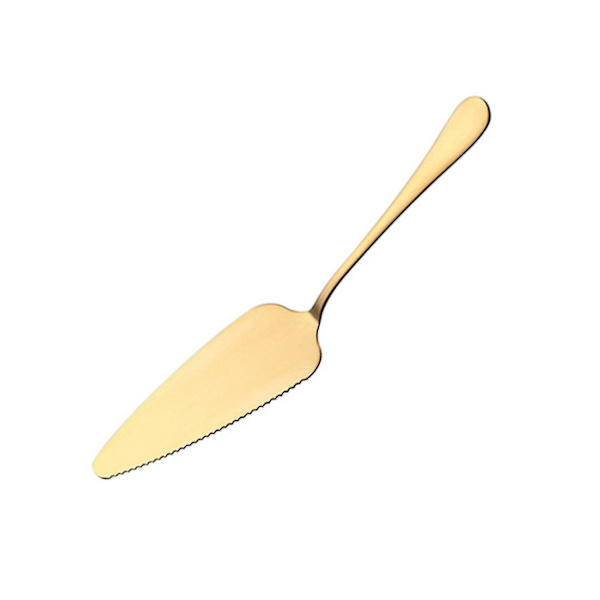 Guld 304 Rostfritt Stål Trippelhörnig Premium Tårtspade