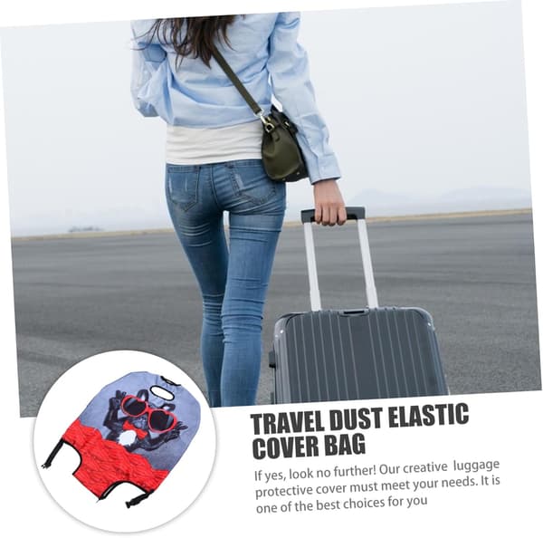 Bagageskydd Vagnskydd Elastiskt Polyester Resväskskydd