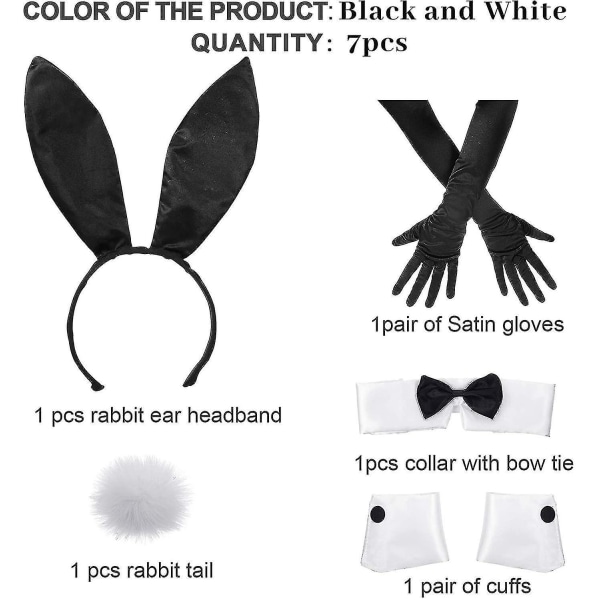 Bunny kostume sæt inklusive Bunny Ear pandebånd