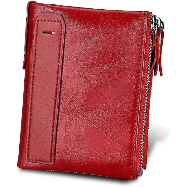 Damplånbok Rfid-blockerande kreditkortshållare i äkta läder