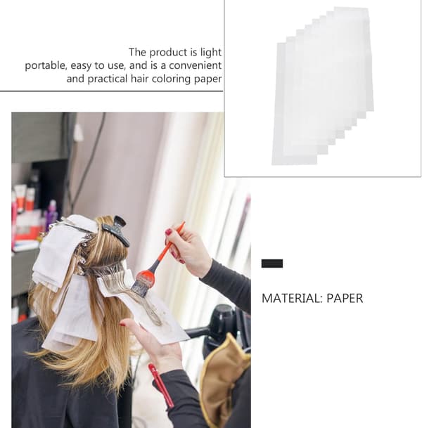 50 ark Hårfärgning Professionell Salong Highlight Isolering Patch DIY Hårfärg Papper