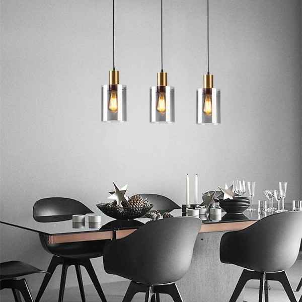 LED-pendellampe 15 cm Geometriske former Metall Vintage