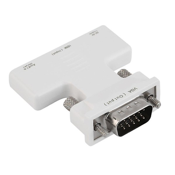 HDMI Hun til VGA Han Konverter + Lydkabel 1080p