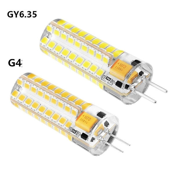 Led Majslys 4stk G4 Gy6.35 7w 72led Perler