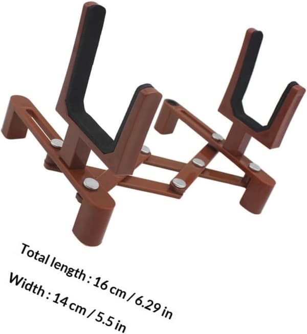 Violinstativ Violinstativ Letvægts Sammenklappeligt Abs Kaffe Performance Holder til Professionelle og Studerende