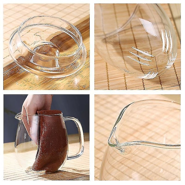 Glas Tekande med Aftagelig Infuser til Blomstrende Te
