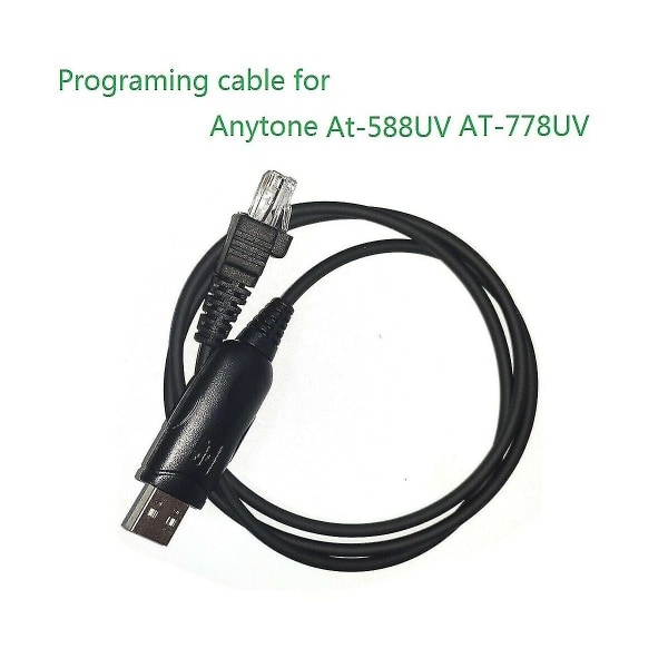 USB programmeringskabel för At-588uv At-778uv bilmobil 2-vägsradio