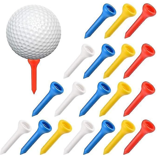 100 kpl 1,42 tuumaa 36 mm ammattikäyttöön tarkoitettuja muovisia golfpaitoja sekavärisiä