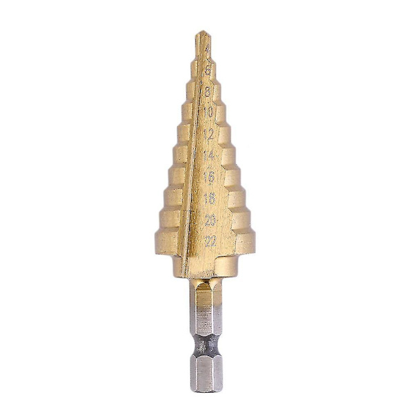 4-22mm Hex Titan Stegkonisk Borrbit Hålskärare