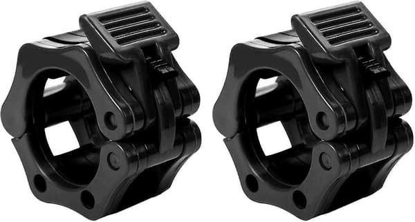 Låsring för styrketräning med snabbkoppling 50mm, 2-pack svart