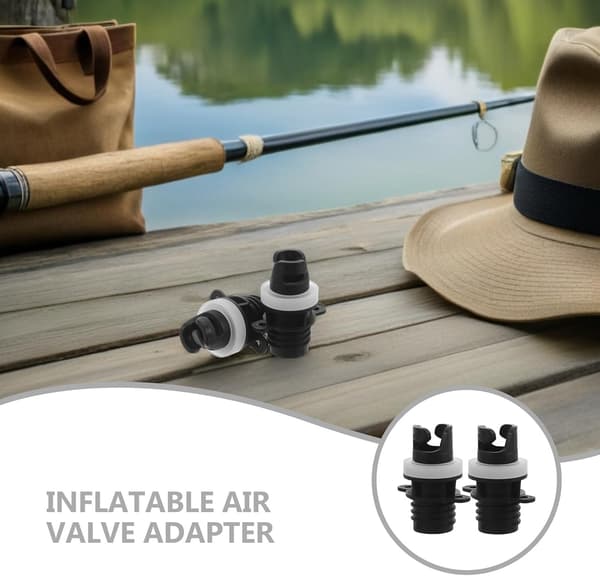 4 stk. luftpumpeadapter til oppustelig paddleboard, kajak, jolle luftventilforbindelse