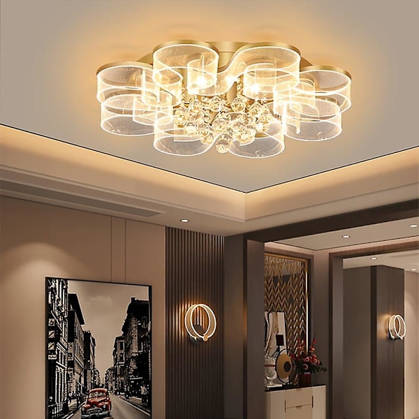 4-lyses 5-lyses 40cm Unikt Design Flush Mount Lys