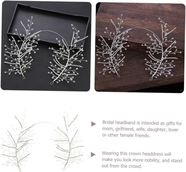 Strassdiadem för bröllop och evenemang Eleganta brudhåraccessoarer