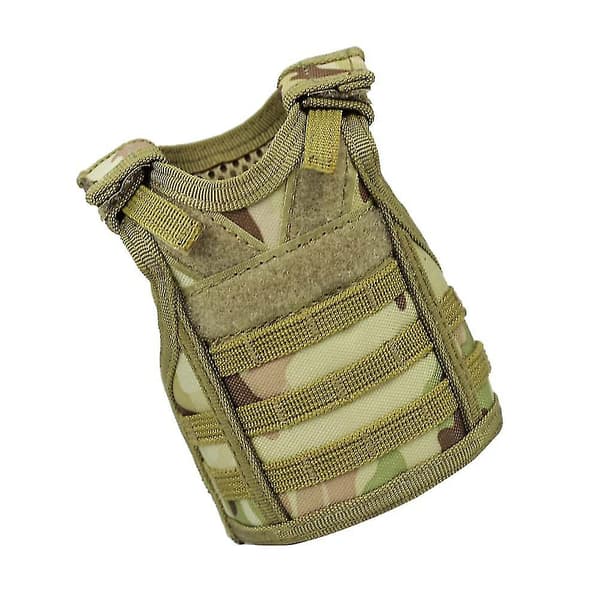 1 Stk Flaskehætte Elastisk Bånd Mini Molle Militær Stil Flasker Taske Flaske