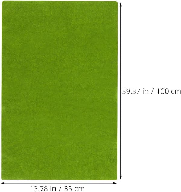 Falsk gräsmatta pappersturvmatta 33X100Cm Grön Gul Modell Gräsmatta