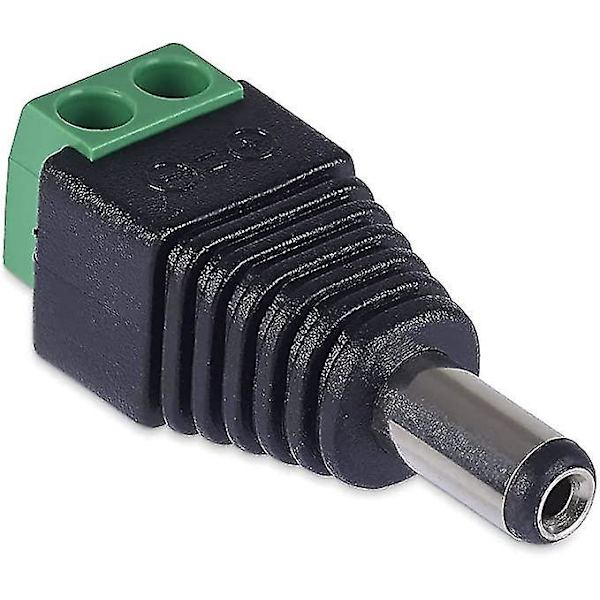 5 Paria DC-liitäntää 5,5 mm x 2,1 mm 12 V Uros- ja Naarasliitin