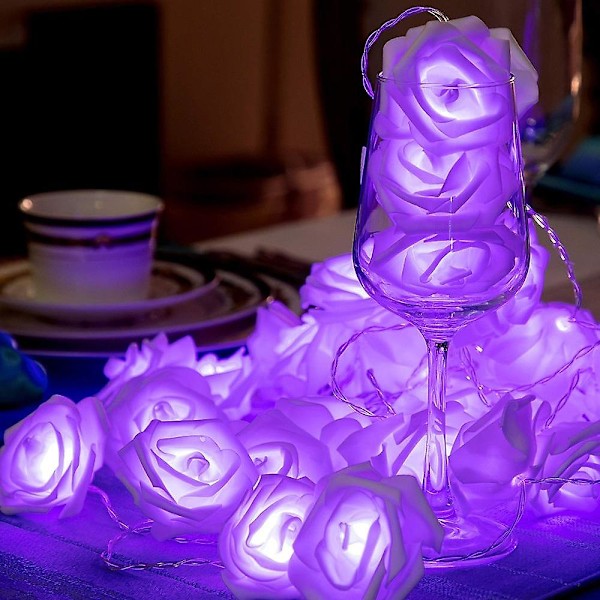 Rosentrådljus 30 LED-lampor Fest Bröllop Födelsedag Dekoration