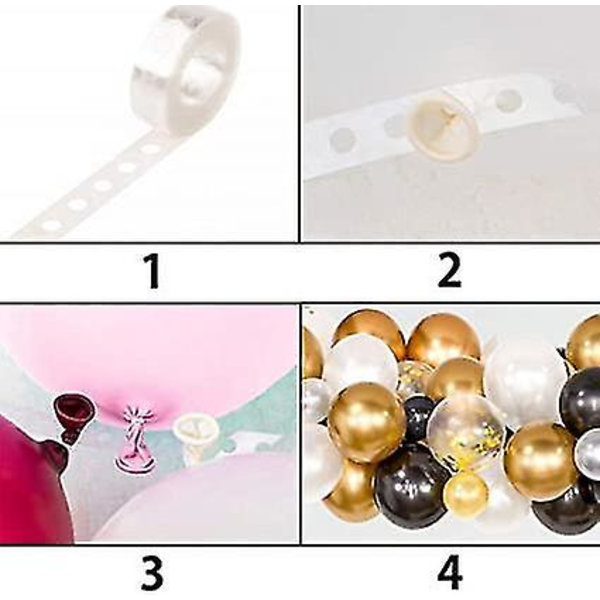 Ballongbåge- och Girlangset 16ft Remsa Tejp Bindverktyg 100 Lim