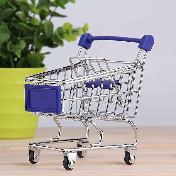 Mini Shoppingvagn för Förvaring, Skrivbordsdekoration, Leksak
