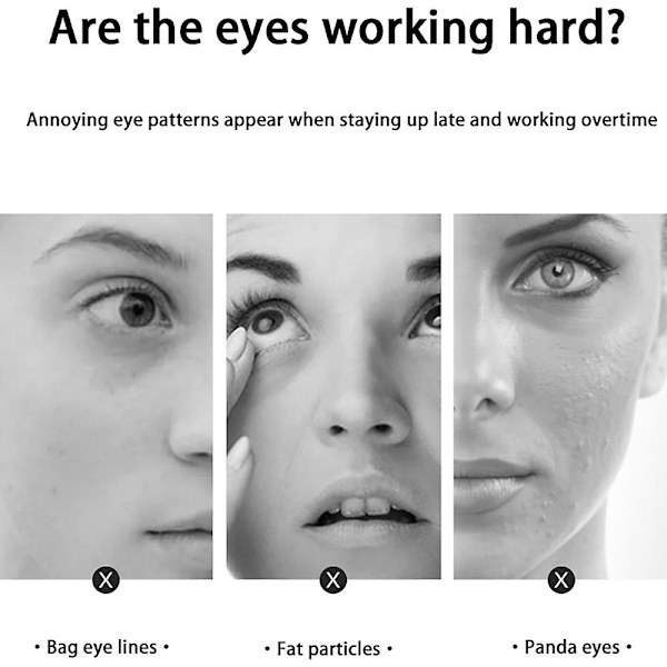 Hyaluronsyre Peptid Øye Maske 10 stk