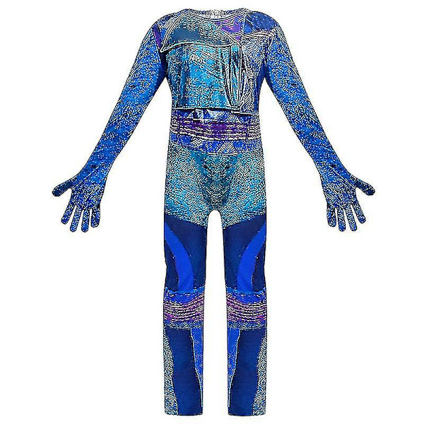 Descendants 3 Audrey Mal Jumpsuit Barnkläder för Flickor Fint Uppklädd Kostym Ärmar Bodysuit 11-12 Years